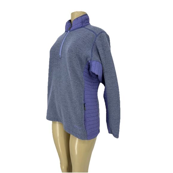 Patagonia Sweaters - Patagonia Dervish Wool Blend Women Large Hybrid 1/4 Zip Pullover Sweater CLT